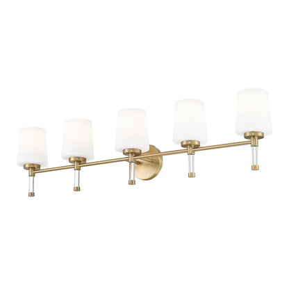Z-Lite 5 Light Vanity, Modern Gold