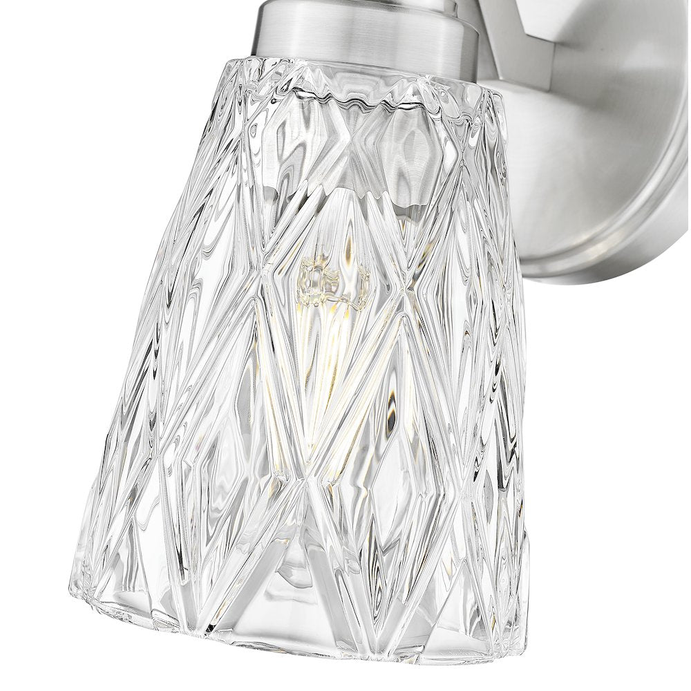Z-Lite 1 Light Wall Sconce, Brushed Nickel