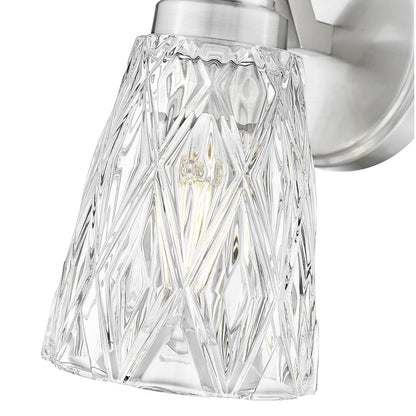 Z-Lite 1 Light Wall Sconce, Brushed Nickel