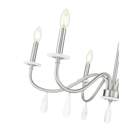 Z-Lite 6 Light Chandelier, Brushed Nickel