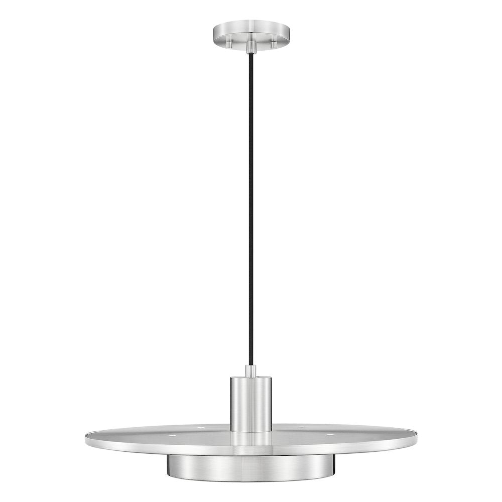 Z-Lite 1 Light Pendant, Brushed Nickel
