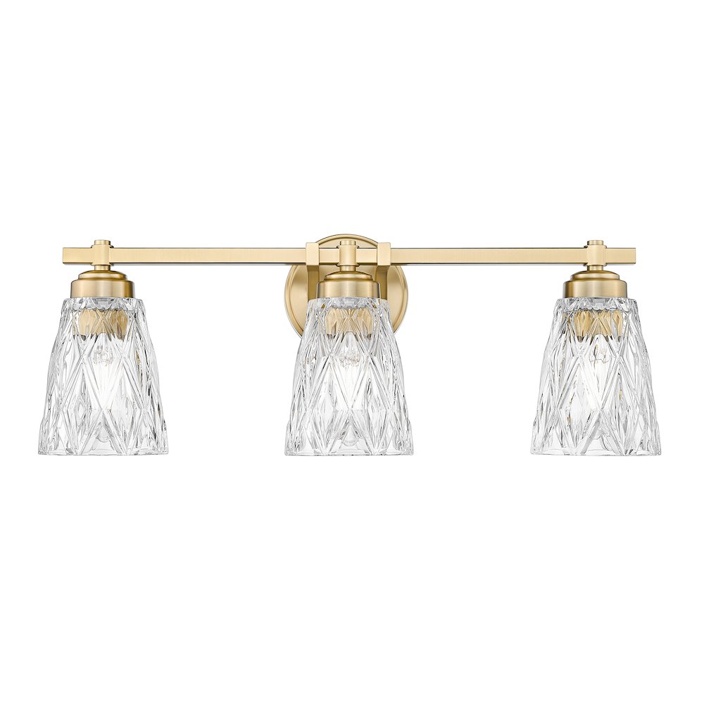 Z-Lite 3 Light Vanity, Modern Gold
