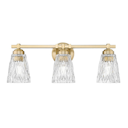 Z-Lite 3 Light Vanity, Modern Gold