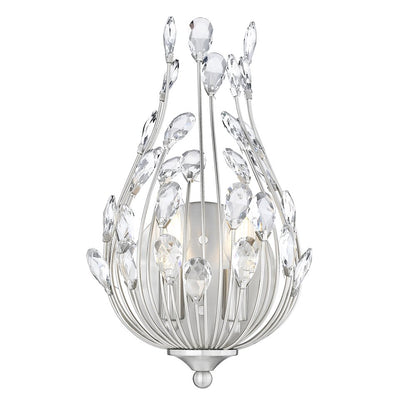 Z-Lite 2 Light Wall Sconce, Brushed Nickel