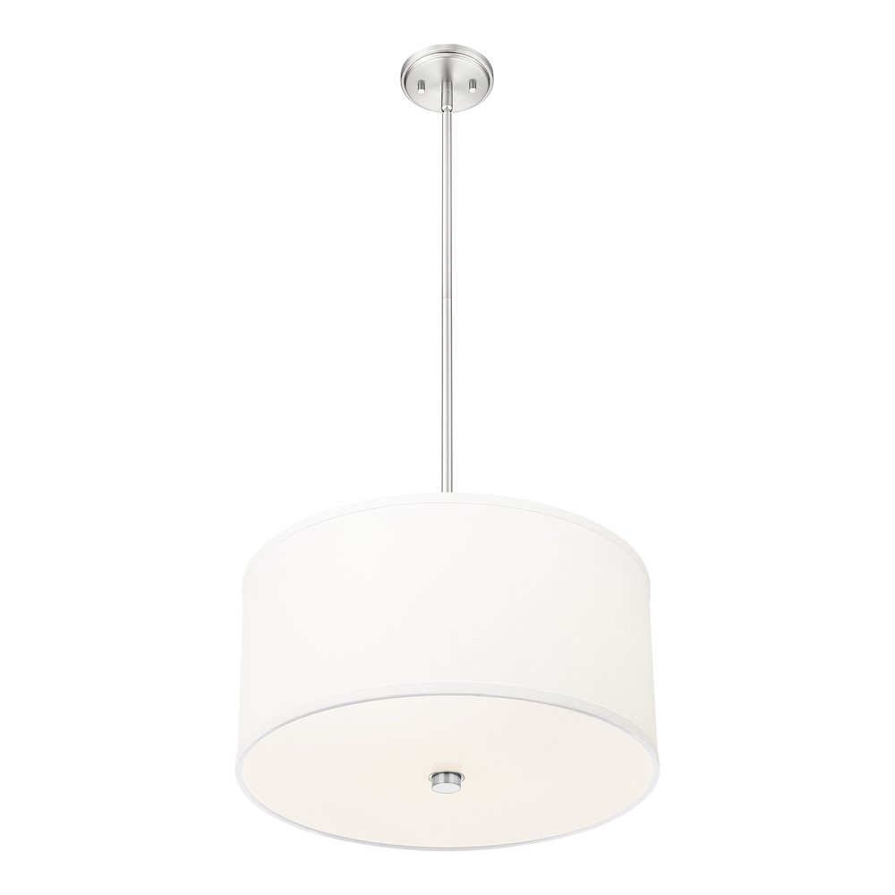 Z-Lite 1 Light Pendant, Brushed Nickel