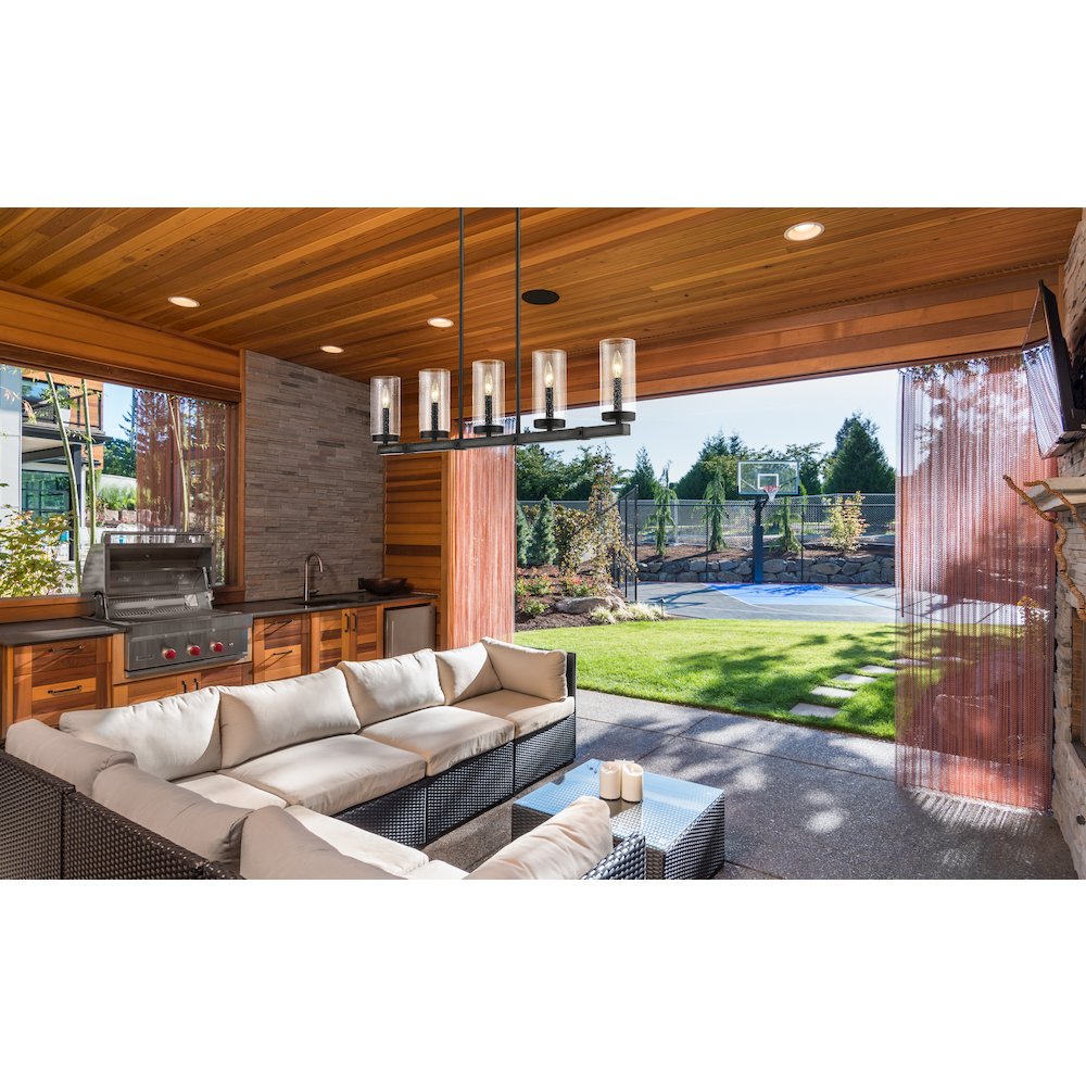 Z-Lite 5 Light Outdoor Linear Chandelier