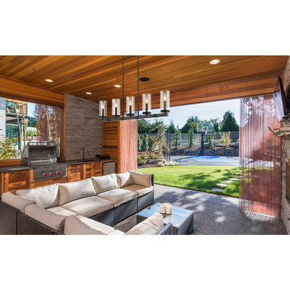 Z-Lite 5 Light Outdoor Linear Chandelier