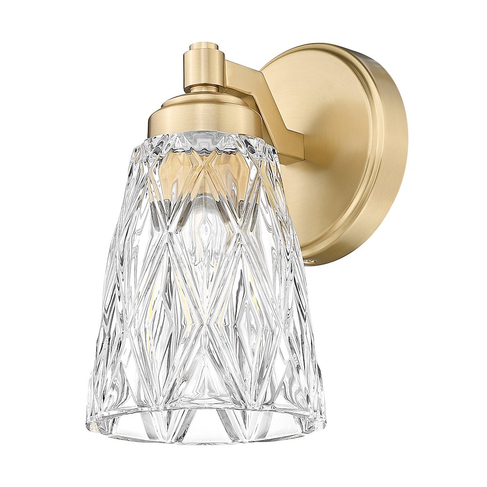 Z-Lite 1 Light Wall Sconce, Modern Gold