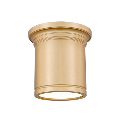 Z-Lite 1 Light Flush Mount, Modern Gold