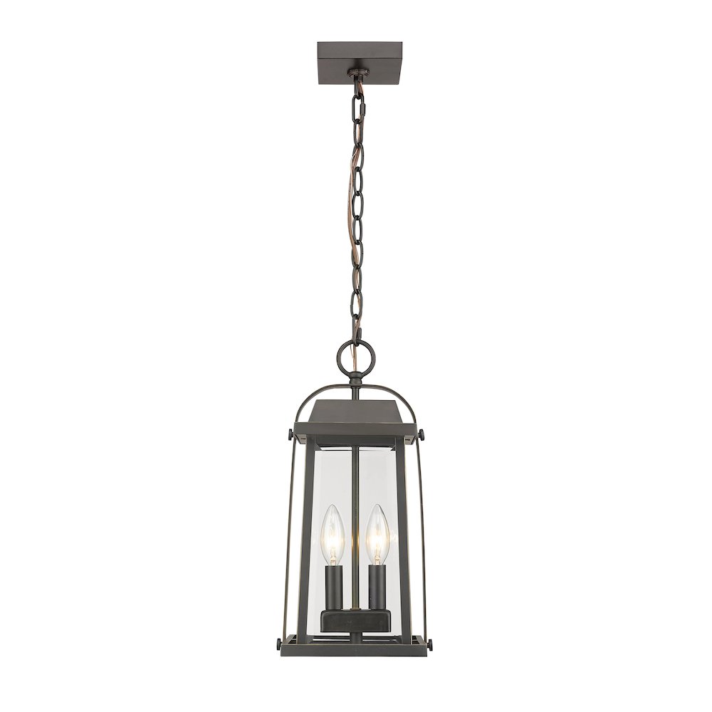 Z-Lite 2 Light Outdoor Chain Mount Ceiling Fixture
