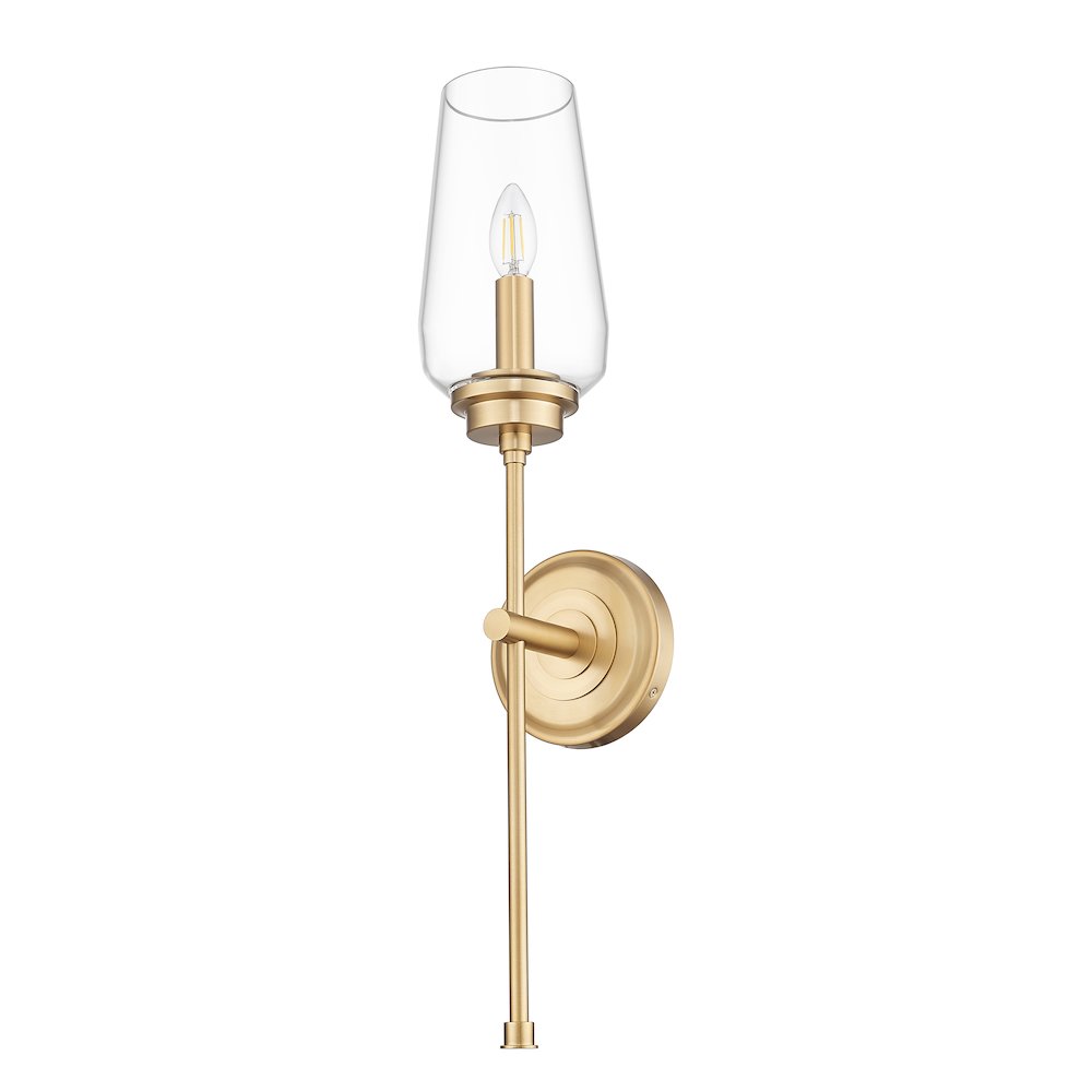 Z-Lite 1 Light Wall Sconce, Modern Gold