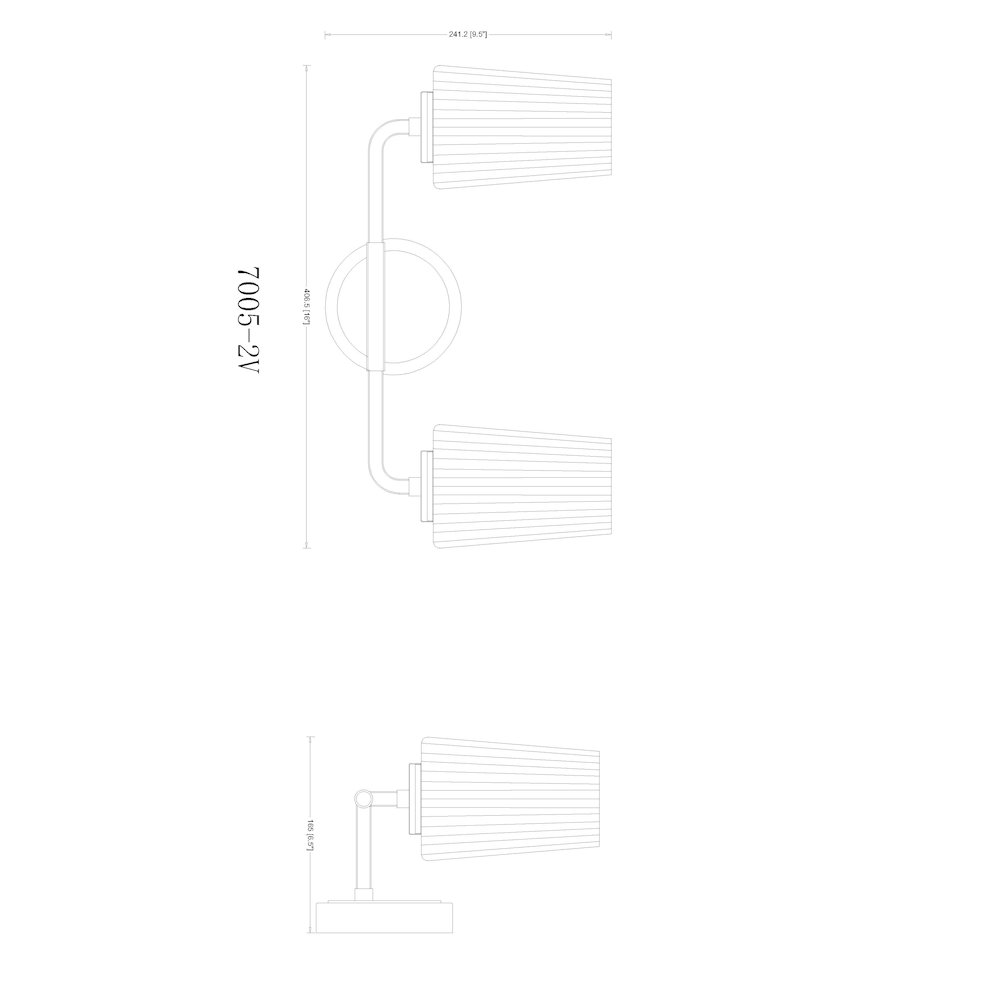 Z-Lite Montford 2 Light Vanity in Chrome color, Steel frame