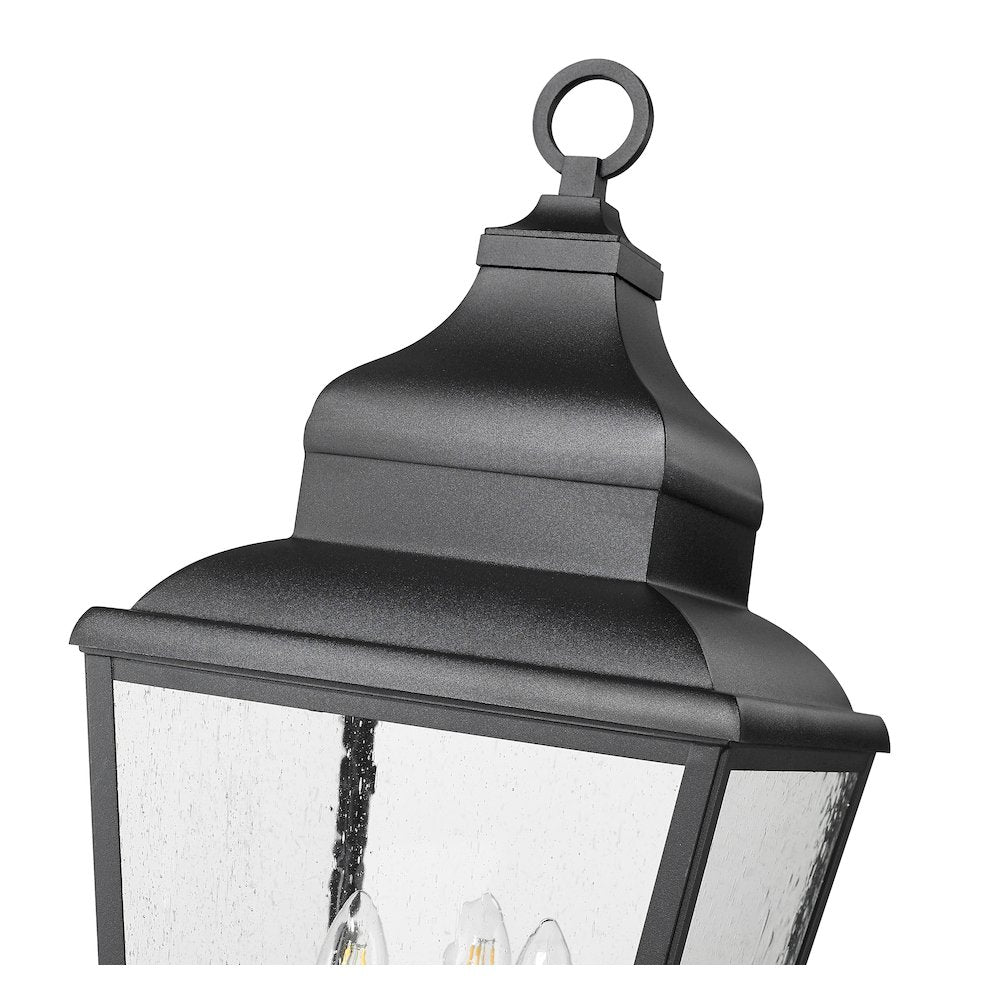 Z-Lite 3 Light Outdoor Post Mounted Fixture, Sand Black