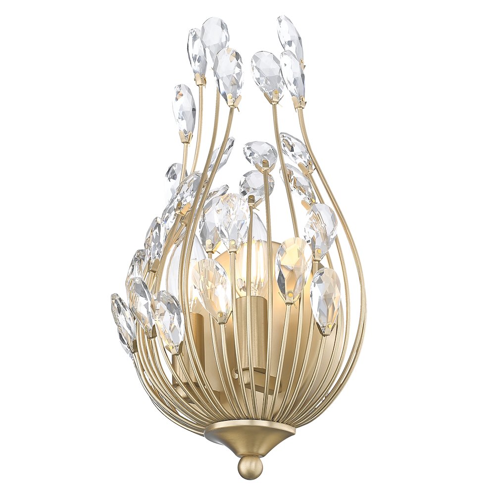 Z-Lite 2 Light Wall Sconce, Modern Gold