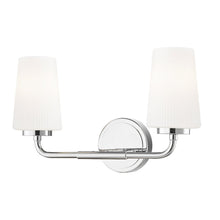 Z-Lite Montford 2 Light Vanity in Chrome color, Steel frame