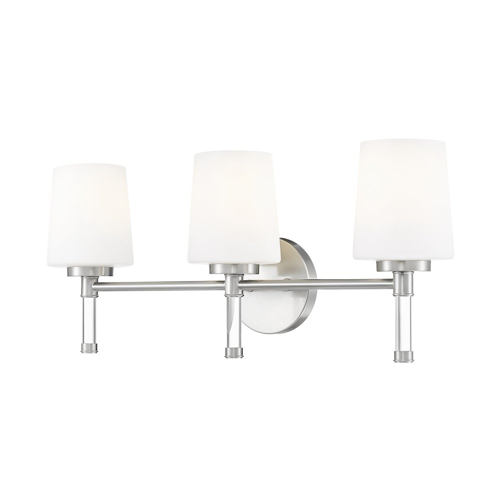 Z-Lite 3 Light Vanity, Brushed Nickel