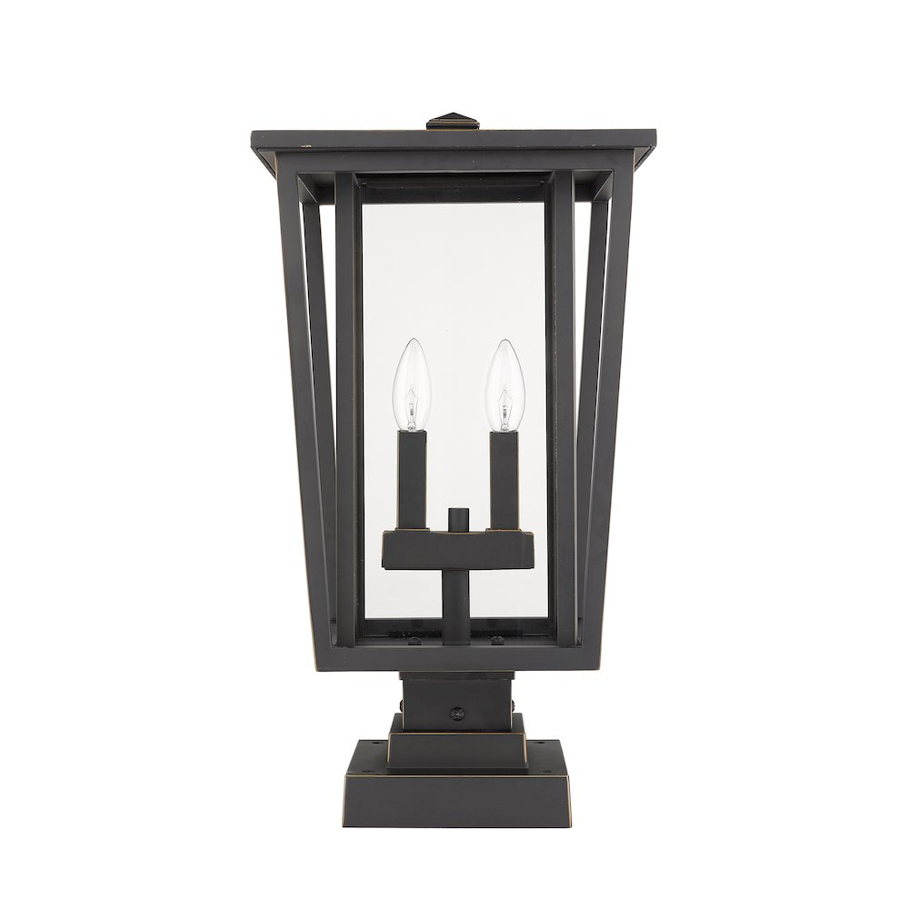 Z-Lite 2 Light Outdoor Pier Mounted Fixture