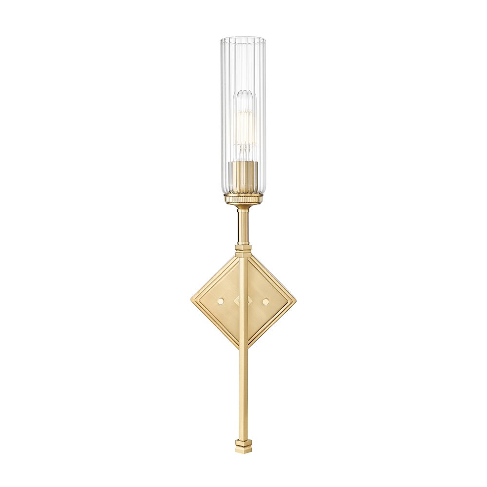 Z-Lite 1 Light Wall Sconce, Modern Gold