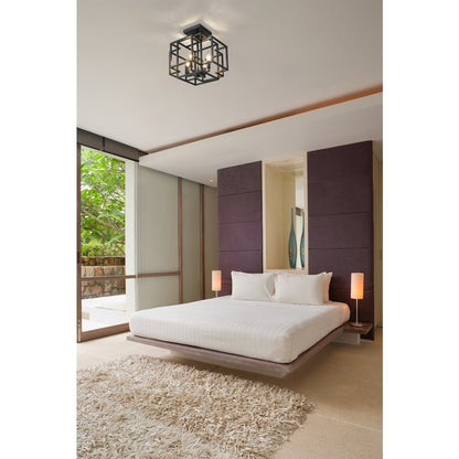 Z-Lite 4 Light Semi Flush Mount