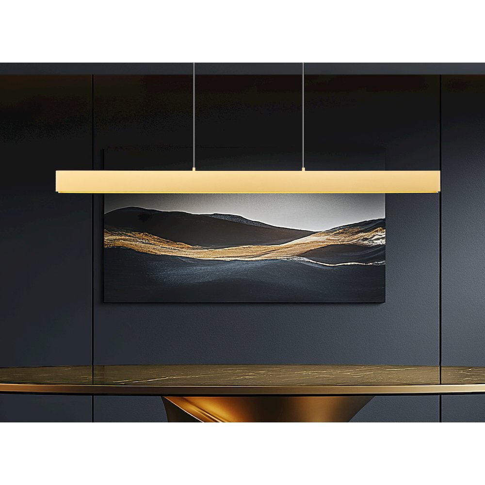 Z-Lite 1 Light Linear Chandelier, Gold