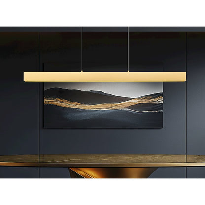 Z-Lite 1 Light Linear Chandelier, Gold