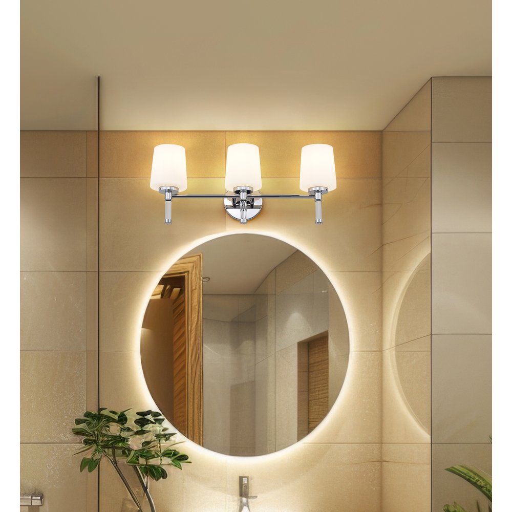 Z-Lite 3 Light Vanity, Chrome