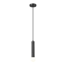Z-Lite Stari 1 Light Pendant in Matte Black color, Steel frame