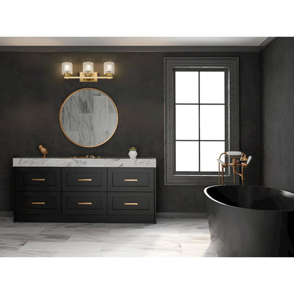 Z-Lite 3 Light Vanity, Modern Gold
