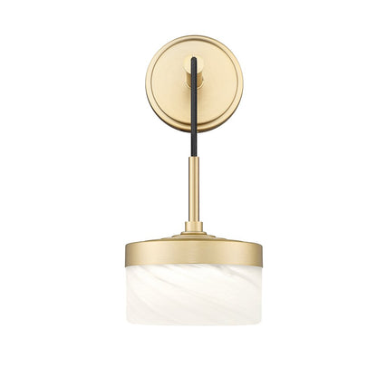 Z-Lite 1 Light Wall Sconce, Modern Gold