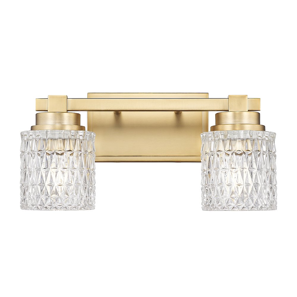 Z-Lite 2 Light Vanity, Modern Gold