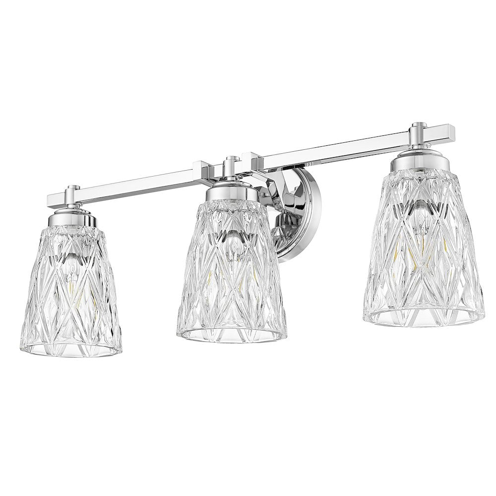 Z-Lite 3 Light Vanity, Chrome