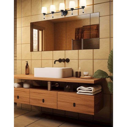 Z-Lite 5 Light Vanity, Matte Black