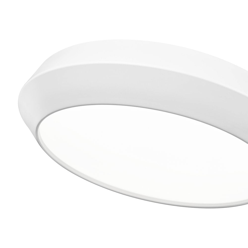 Z-Lite 1 Light Flush Mount, Matte White