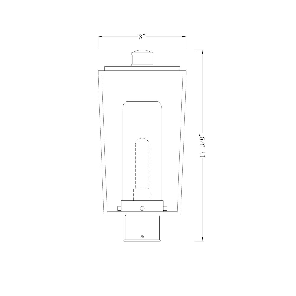 Z-Lite 1 Light Outdoor Post Mount Fixture