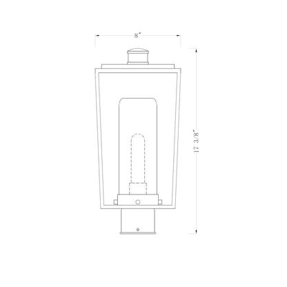 Z-Lite 1 Light Outdoor Post Mount Fixture