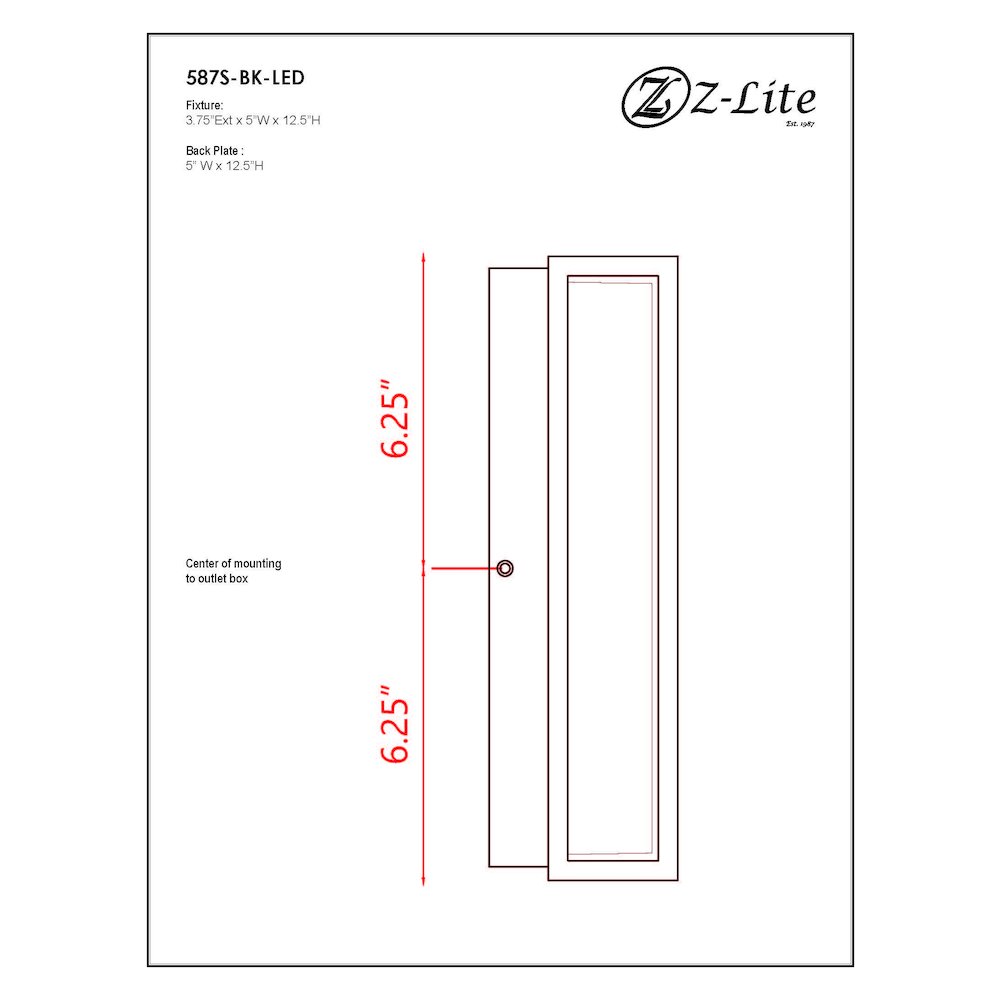 Z-Lite 1 Light Outdoor Wall Light