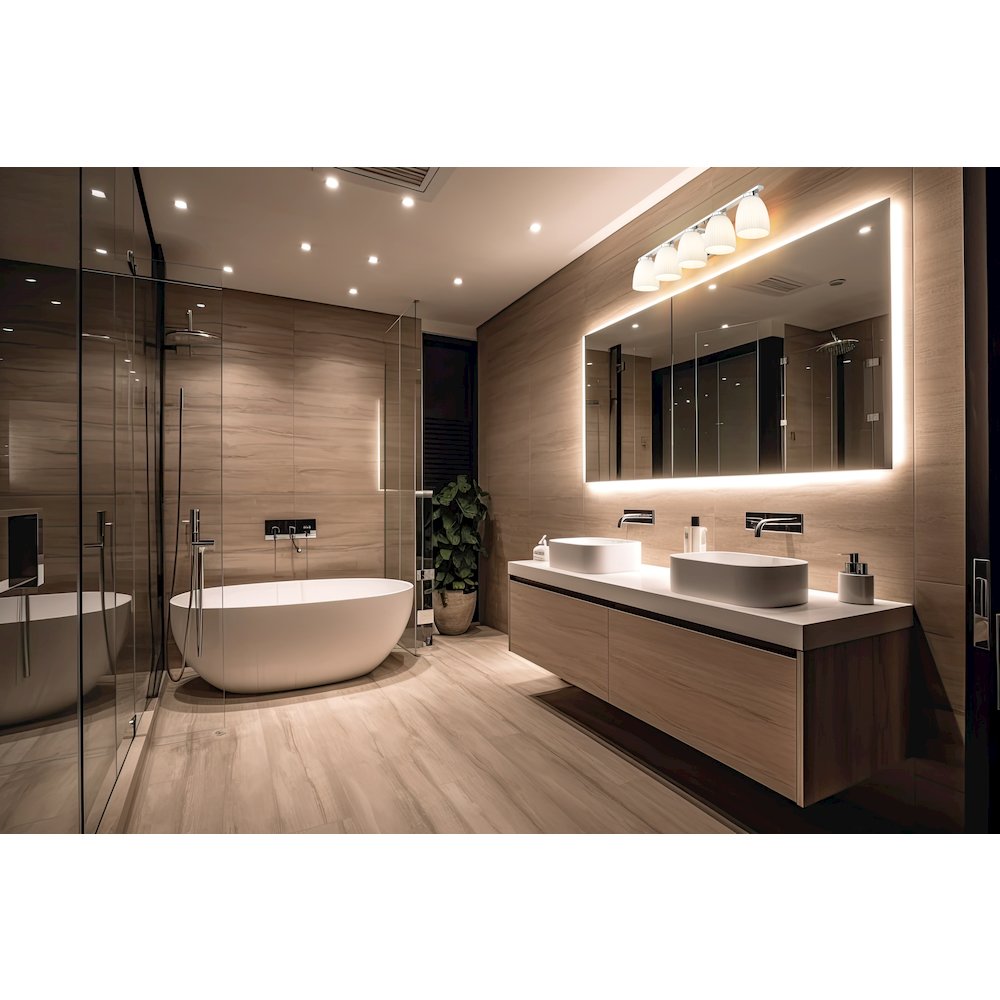 Z-Lite Naya 5 Light Vanity in Chrome color, Steel frame