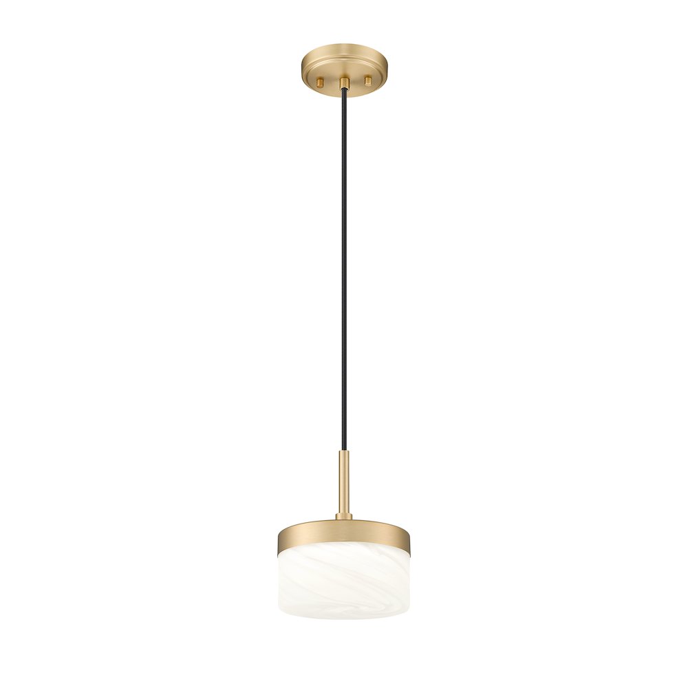 Z-Lite 1 Light Pendant, Modern Gold