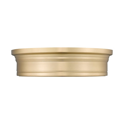 Z-Lite 1 Light Flush Mount, Modern Gold