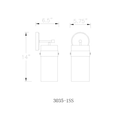 Z-Lite 1 Light Wall Sconce