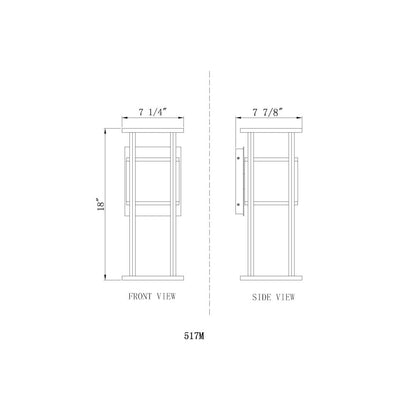 Z-Lite 2 Light Outdoor Wall Light