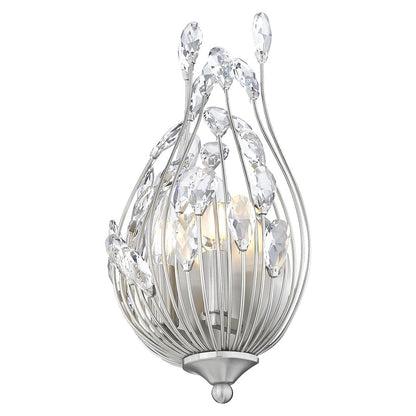 Z-Lite 2 Light Wall Sconce, Brushed Nickel