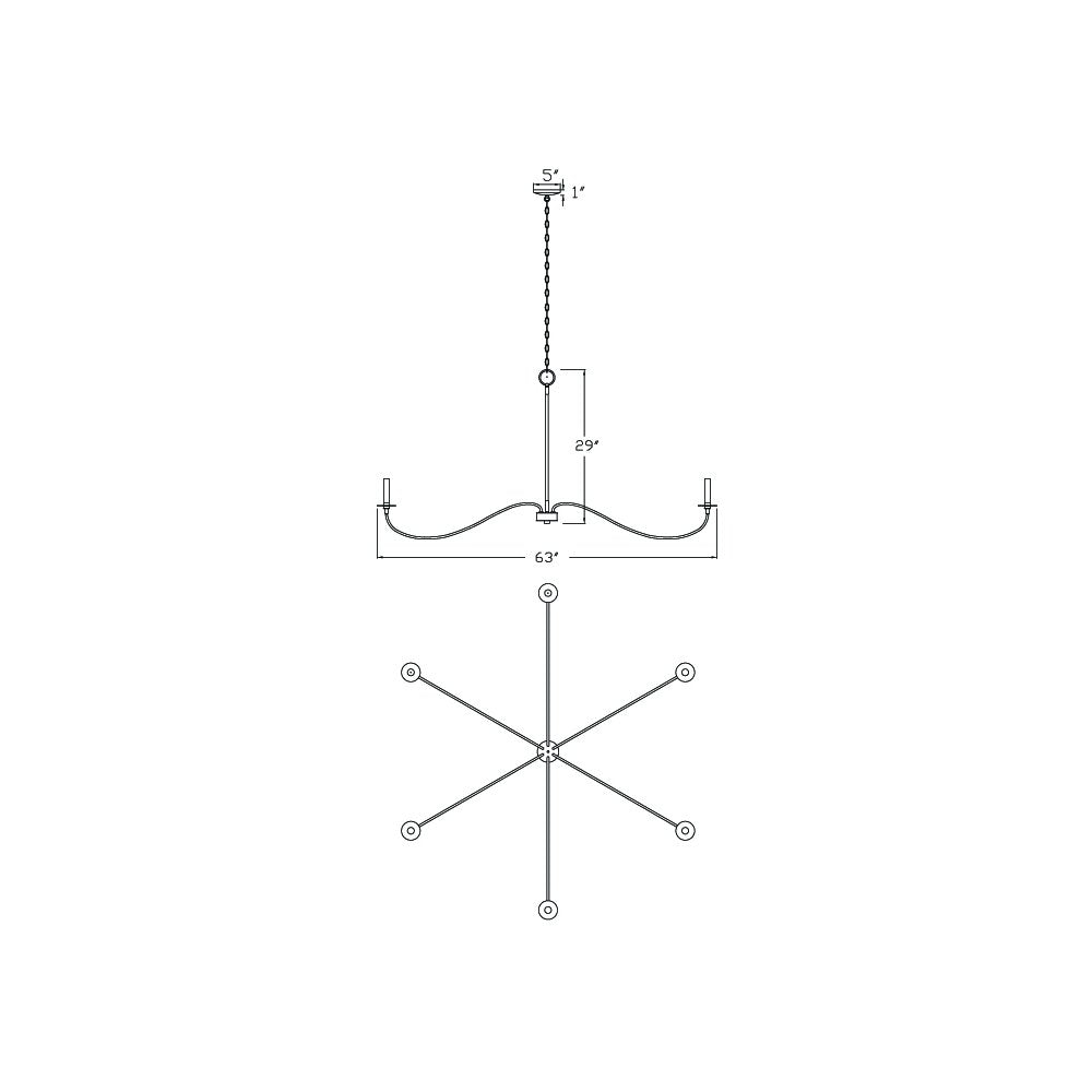 Z-Lite 6 Light Chandelier