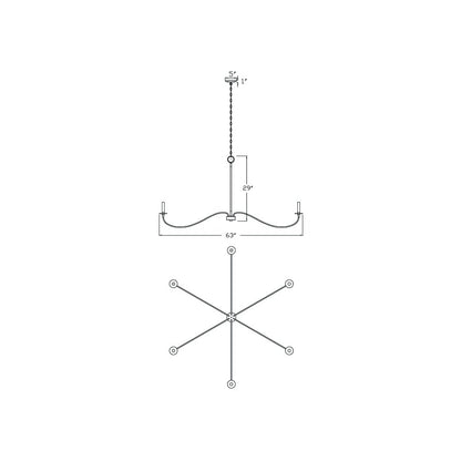 Z-Lite 6 Light Chandelier