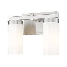 Z-Lite Danica 2 Light Vanity in Brushed Nickel color, Steel frame