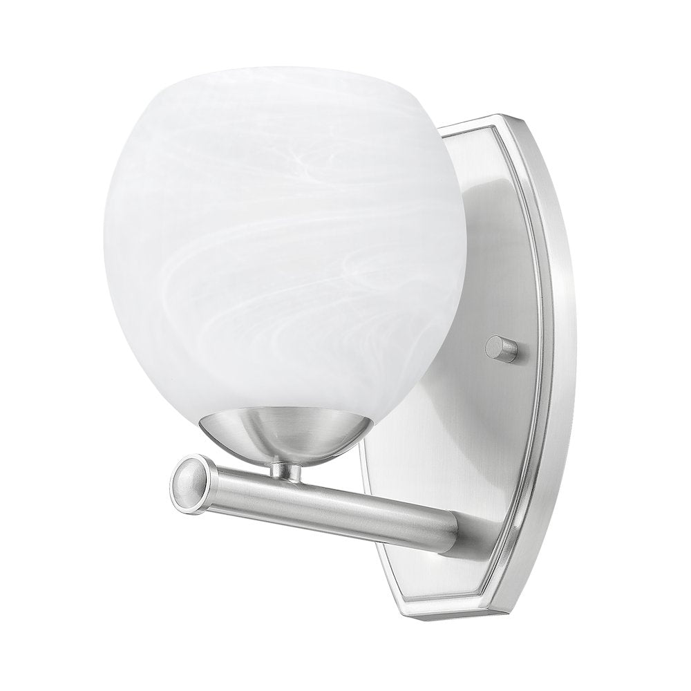 Z-Lite 1 Light Wall Sconce, Brushed Nickel