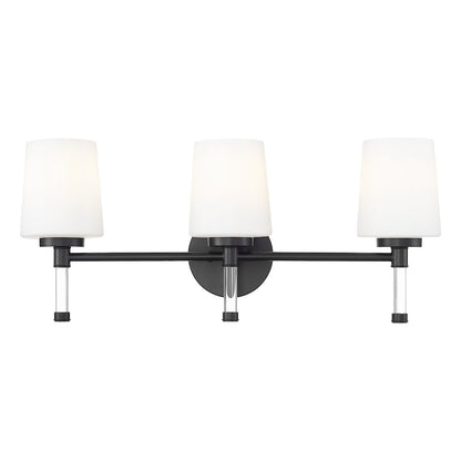 Z-Lite 3 Light Vanity, Matte Black