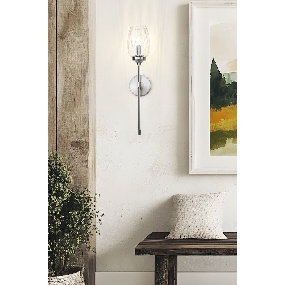 Z-Lite 1 Light Wall Sconce, Brushed Nickel