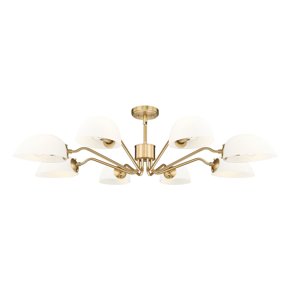 Z-Lite 8 Light Chandelier, Modern Gold