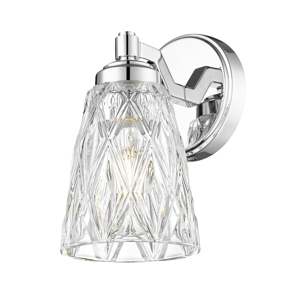 Z-Lite 1 Light Wall Sconce, Chrome